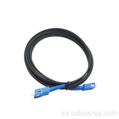 Cable de fibra de cable de cable con conector connectorizado